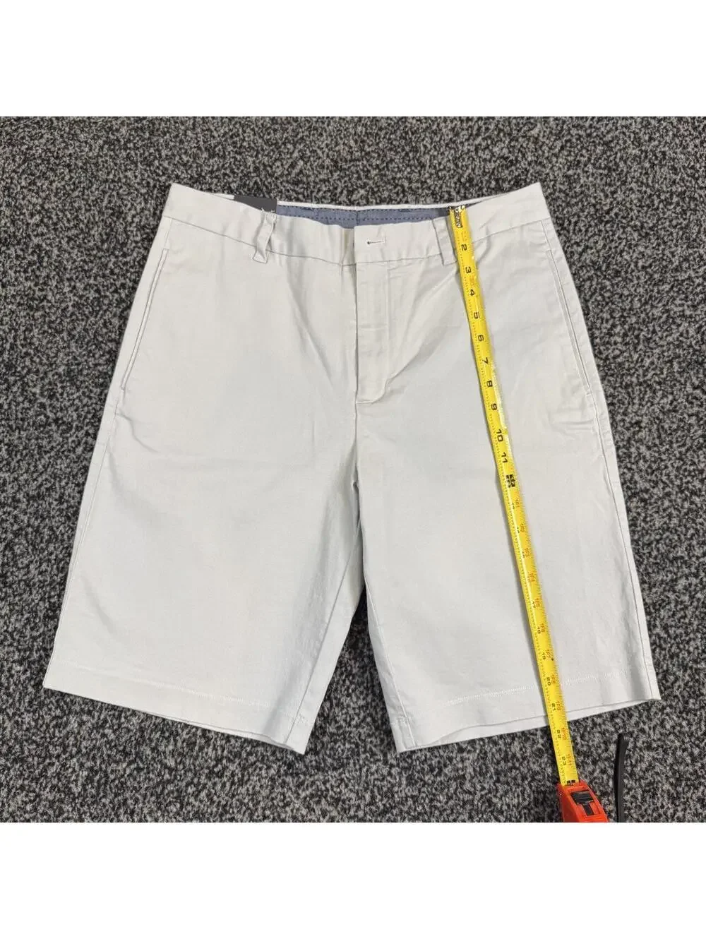 Ashworth Men's 32W Golf Shorts White Cotton & Spandex